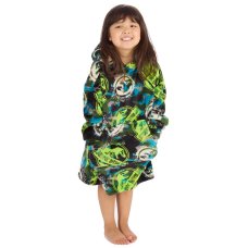 18C1052: Kids Novelty Jurassic World Plush Oversized Hoodie (One Size - 3-6 Years)